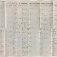 Roanoke County Cohabitation Register, 1866<br />
