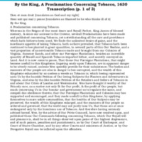 By the King Proclamation Concerning Tobacco_transcription.pdf
