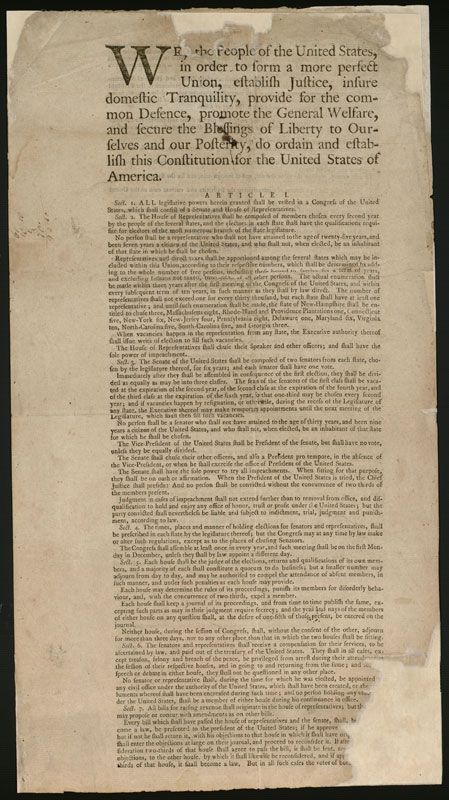 Constitution of the United States of America, 1787